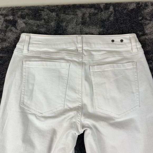 Cabi The Skinny Jeans White Women's 6 Mid Rise Stretch Spring 2022 NWT - Picture 11 of 13